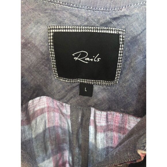 Rails Kendra Button Down Plaid Blouse - Picture 16 of 16